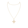 Idylle Blossom Medal in Yellow Gold and Diamonds