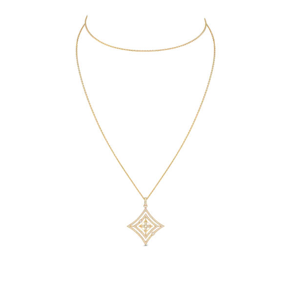 Idylle Blossom Medal in Yellow Gold and Diamonds