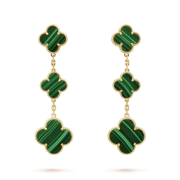 Magic Alhambra Earrings, 3 Charms