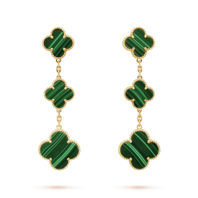 Magic Alhambra Earrings, 3 Charms