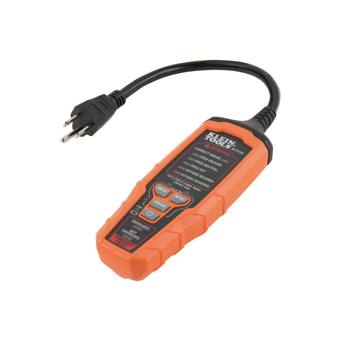 Klein Tools RT310 AFCI and GFCI Outlet and Device Tester for North American AC Electrical Outlet Receptacles - Image 4