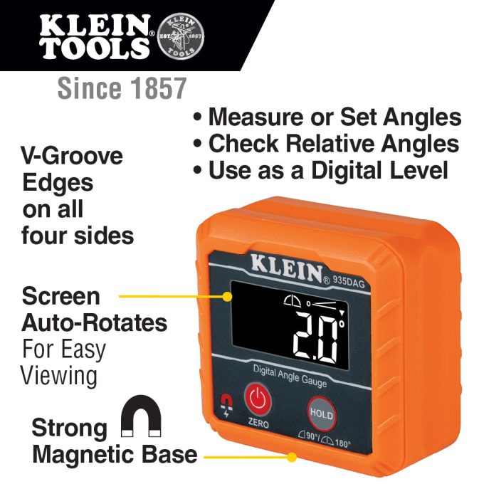 Klein Tools 935DAG Digital Angle Gauge and Level - Image 6
