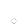 Color Blossom Mini Rose Gold, White Mother-of-Pearl and Diamond Sun Motif Ring