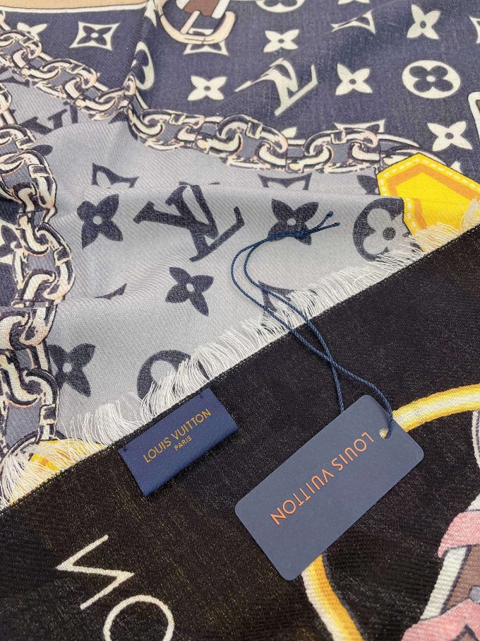 Louis new arrival scarf size: 140*140 cm 041 - Image 9