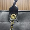CC leather tote bag black/white size: 36.5/32/15 cm