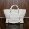 CC leather tote bag black/white size: 36.5/32/15 cm
