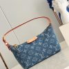 Louis Hills Pochette Monogram Denim size;20.5 x 6 x 16 cm