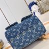 Louis Monogram Denim backpack bag size : 21-12-23 cm