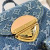 Louis Monogram Denim backpack bag size : 21-12-23 cm
