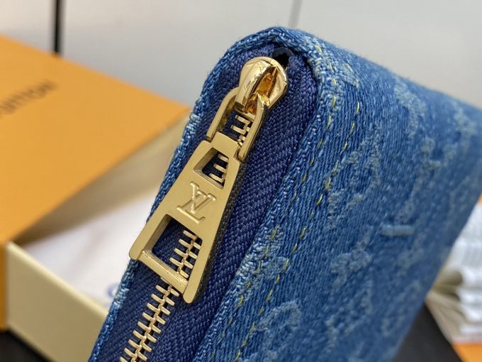 Louis new arrival Zippy Monogram denim wallet size: 11*8.5*2cm - Image 6