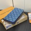 Louis new arrival Zippy Monogram denim wallet size: 19.5*10.5*2.5cm