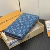 Louis new arrival Zippy Monogram denim wallet size: 19.5*10.5*2.5cm