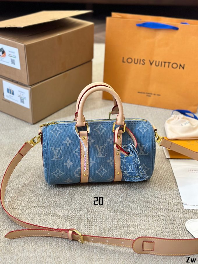 Louis Speedy nano Denim bag - Image 8