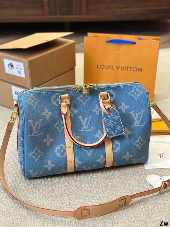 Louis Speedy nano Denim bag - Image 11
