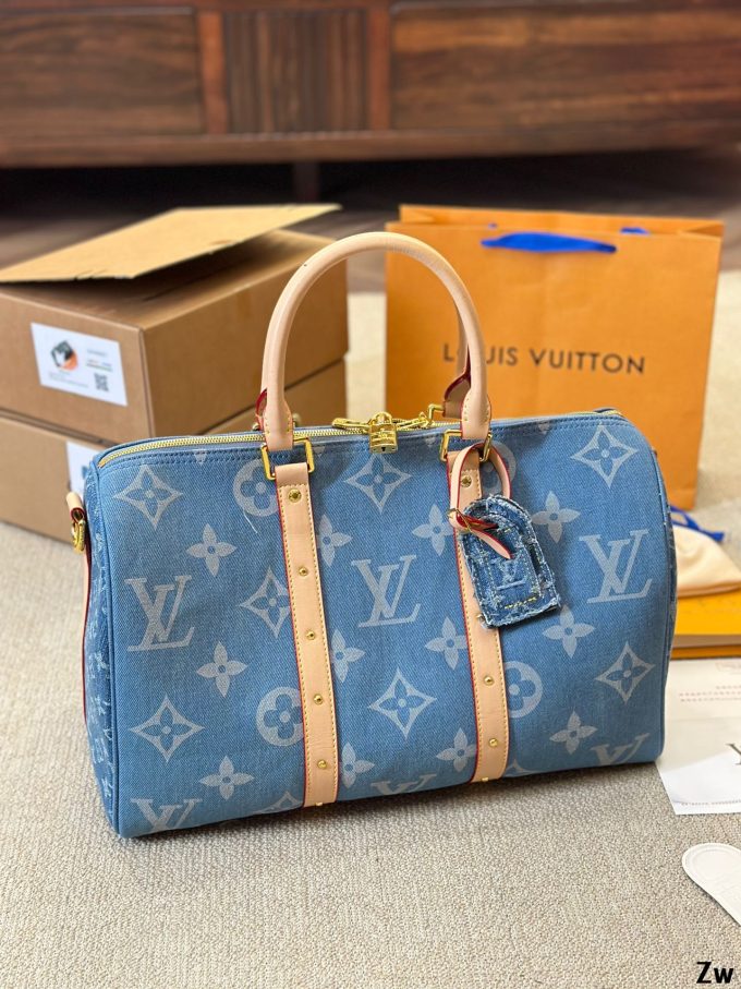 Louis Speedy nano Denim bag - Image 2