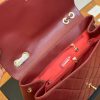 CC vintage jumbo red bag size : 34.23cm