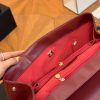 CC vintage jumbo red bag size : 34.23cm