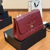 CC vintage jumbo red bag size : 34.23cm