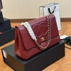 CC vintage jumbo red bag size : 34.23cm