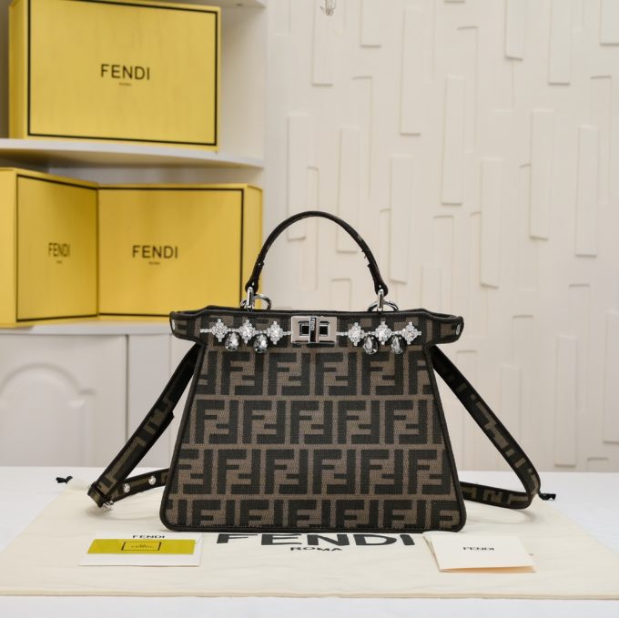 Fen Peekaboo ISeeU Petite diamond tote bag - Image 2
