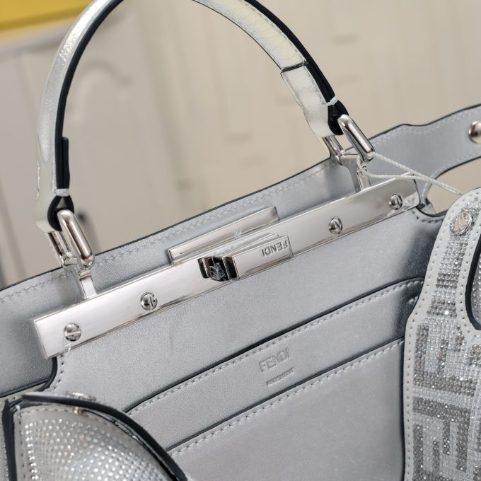 Fen Peekaboo ISeeU Petite diamond tote bag - Image 5
