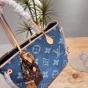 Louis new arrival denim neverfull tote bag size; 33 * 29 cm