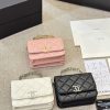 Cc new arrival handbag caviar leather size: 15 * 11cm