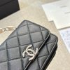 Cc new arrival handbag caviar leather size: 15 * 11cm