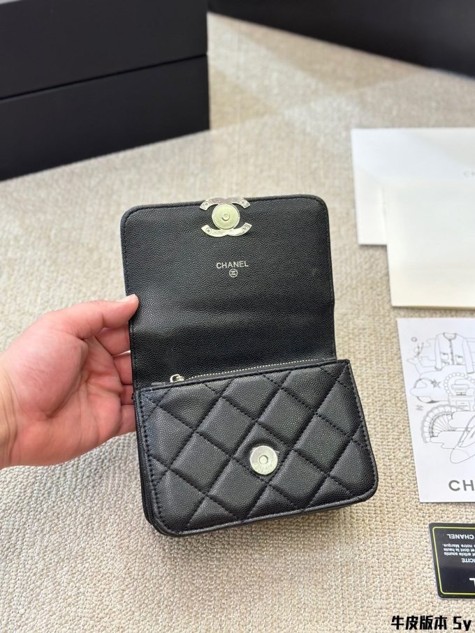 Cc new arrival handbag caviar leather size: 15 * 11cm - Image 9