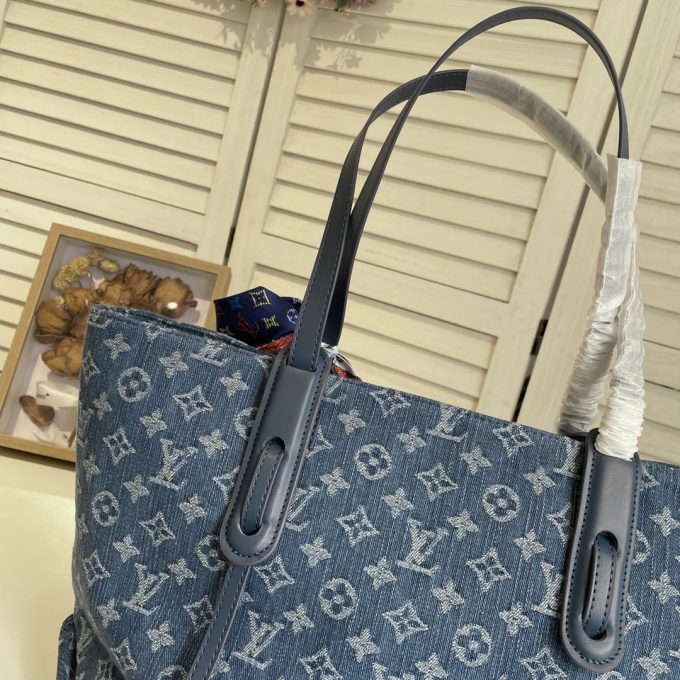 Louis new arrival denim neverfull bag size: 46*28*15 cm - Image 9