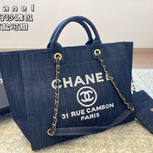 CC new arrival denime tote bag size:  37 * 31 cm