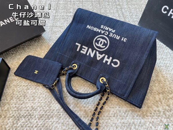 CC new arrival denime tote bag size:  37 * 31 cm