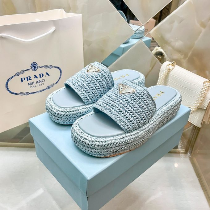 Woven Triangle Logo Slippers - Image 3