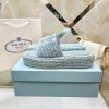 Woven Triangle Logo Slippers