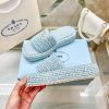 Woven Triangle Logo Slippers