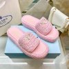Woven Triangle Logo Slippers