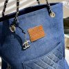 CC new arrival denim tote bag size: 30*40 cm