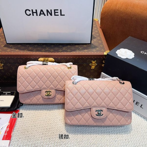 CC new arrival cf bag caviar leather size; 26*6*17cm