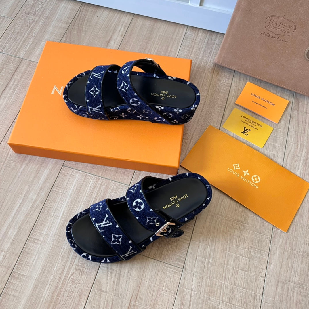 Suede Monogram Thick-Soled Slippers - Image 8