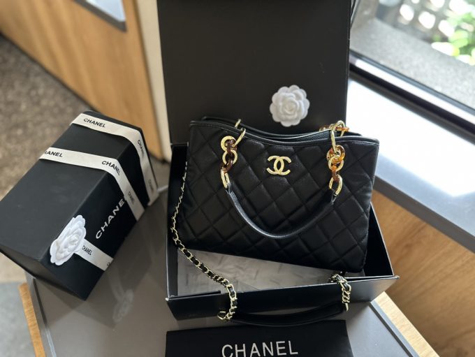 Cc new arrival vintage tote bag caviar leather size: 27cm - Image 12