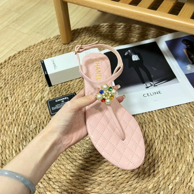 Clover Pearl Flip Flops Sandals - Image 9