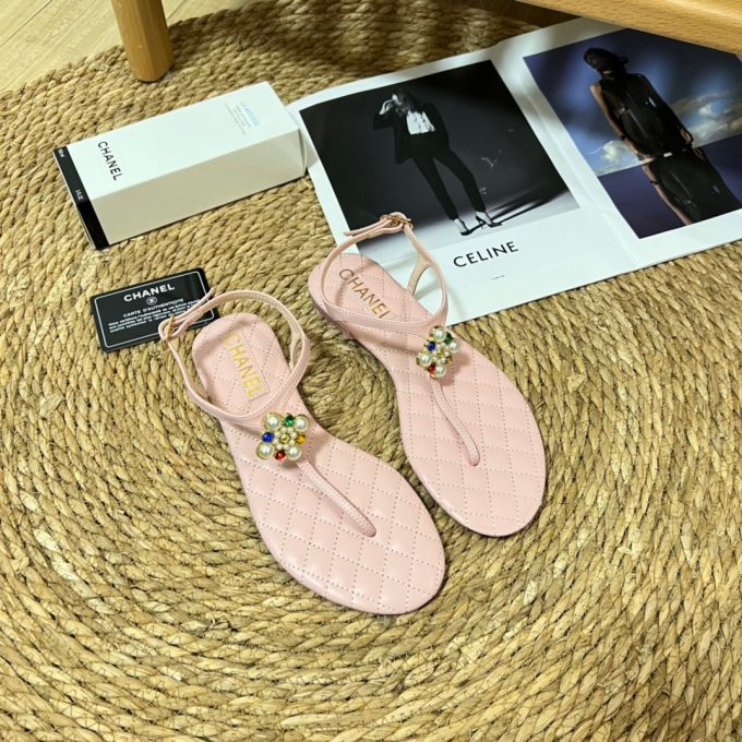 Clover Pearl Flip Flops Sandals - Image 10