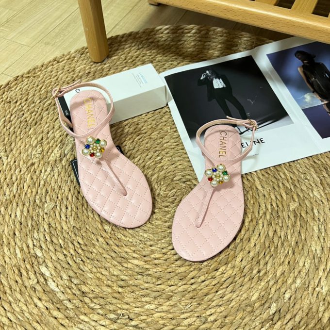 Clover Pearl Flip Flops Sandals - Image 12
