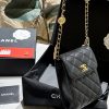 CC new arrival caviar leather phone bag size: 12*16 cm