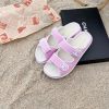6 Colors Velcro Flat Sandals