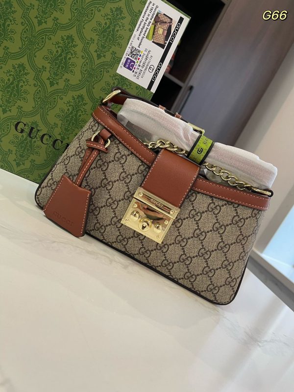 GG new arrival Padlock bag size: 25*13cm