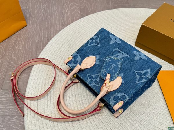 Louis new arrival onthego denim bag small size: 25 * 20 cm
