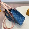 Louis new arrival onthego denim bag small size: 25 * 20 cm