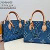 Louis new arrival onthego denim bag small size: 25 * 20 cm