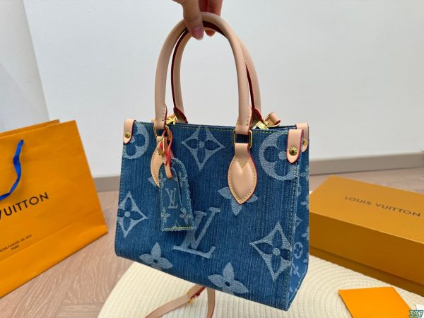 Louis new arrival onthego denim bag small size: 25 * 20 cm